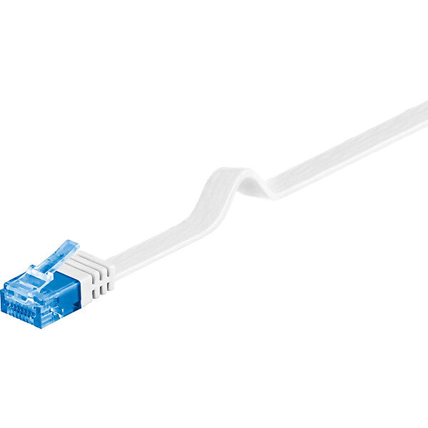 Goobay Flachkabel U/UTP Cat6a weiß 3m 96336